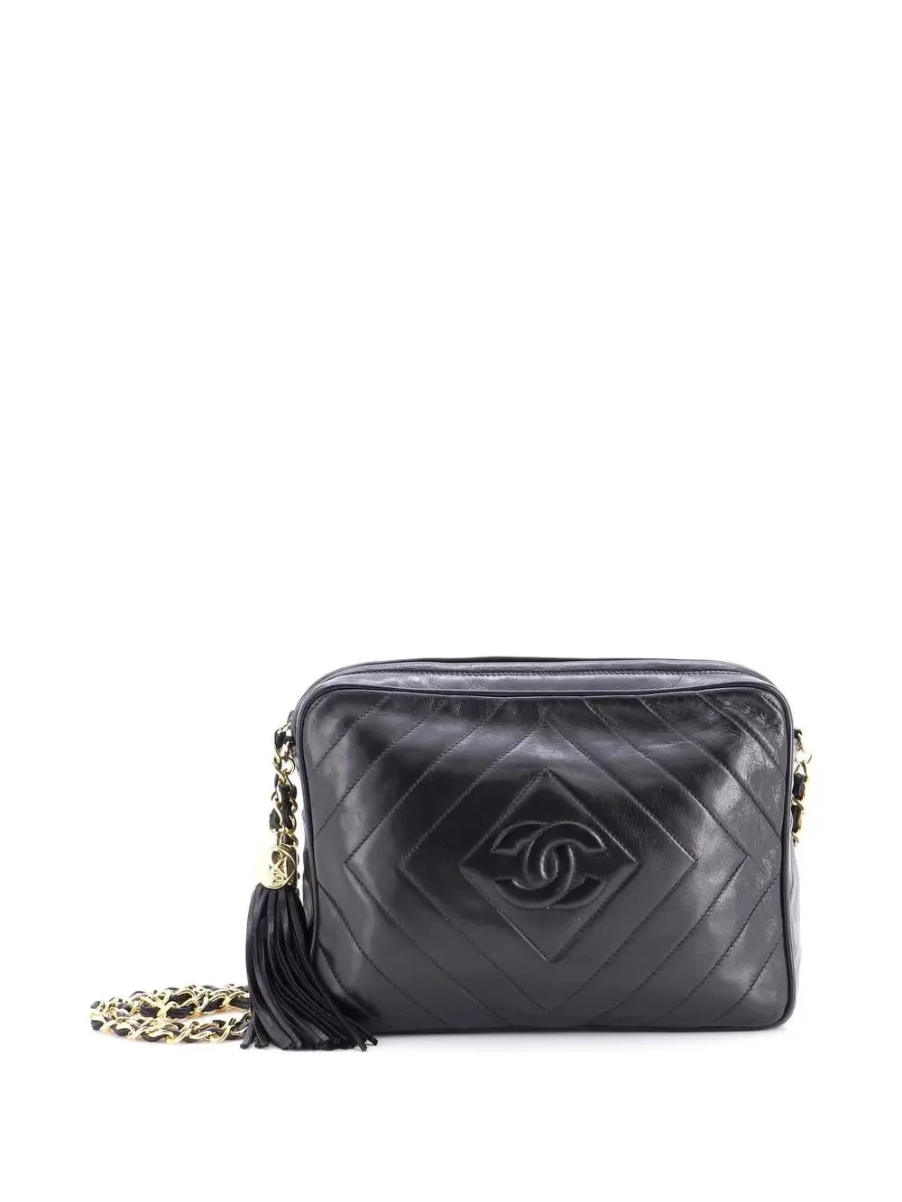 Chanel Vintage Diamond Cc Camera Bag #269700C24B